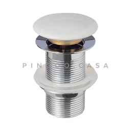 Cuba de Apoio para Banheiro Redonda Slim Louça Cerâmica 28,5 Cm Calcedônia Pingoo.casa - Branco - 6