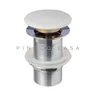 Cuba de Apoio para Banheiro Redonda Slim Louça Cerâmica 28,5 Cm Calcedônia Pingoo.casa - Branco - 6