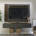 Ver imagem 5 de Rack com Painel Ripado Suspenso para Tv até 70 Polegadas 2 Portas Grécia 180cm