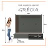 Rack com Painel Ripado Suspenso para Tv até 70 Polegadas 2 Portas Grécia 180cm - 10