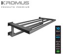 Ver imagem 3 de Toalheiro Rack 50 cm Inox Grafite - Kromus RT0308-50g