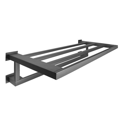 Toalheiro Rack 50 cm Inox Grafite - Kromus RT0308-50g