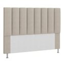 Ver imagem 1 de Cabeceira Estofada Cama Box Casal 140 Cm Carla Suede Bege