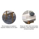 Ver imagem 7 de Conjunto: Mesa Sala Jantar Adele Madeira Maciça Tampo Madeirado C/ Vidro 130x80cm e 4 Cadeiras