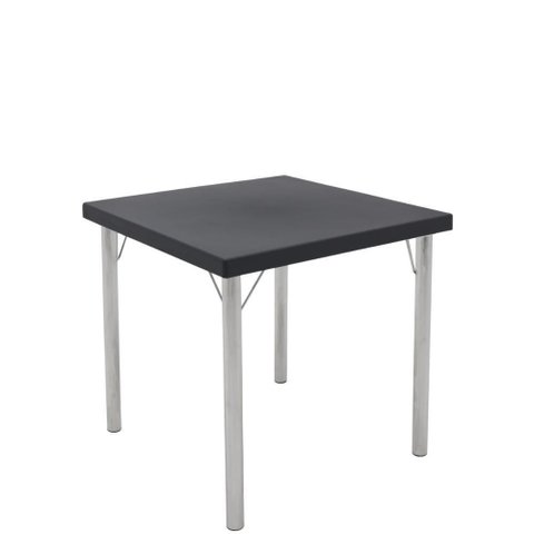 Mesa Geo Tramontina Beta Quadrada Suma Grafite Base Alumínio