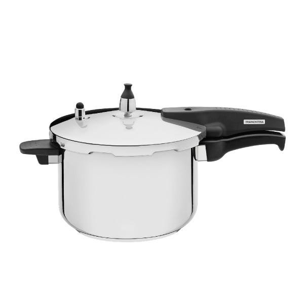 Panela de Pressão em Aço Inox Fundo Triplo 22cm Capac.6Litros -Tramontina - 1