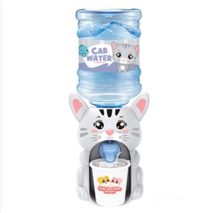 Mini Bebedouro de Água Infantil Gatinho Cinza