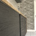 Ver imagem 5 de Papel de Parede Autocolante Tijolinho Aparente Cinza Escuro 3d Lavável Realista Vinil Adesivo