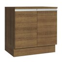 Ver imagem 1 de Balcão Armário de Cozinha 80 cm 2 Portas Rustic Glamy Madesa