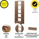 Ver imagem 2 de Kit 2 Estante Para Livros Onix Mel 4 Prateleira