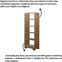 Ver imagem 5 de Kit 2 Estante Para Livros Onix Mel 4 Prateleira