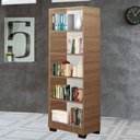 Ver imagem 7 de Kit 2 Estante Para Livros Onix Mel 4 Prateleira