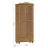 Conjunto: Cristaleira 8 Portas Aparador Balcão 3 Portas e Vitrine 2 Portas Rubi Freijó Madeira Pinus - 7