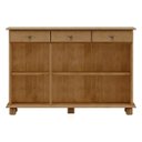 Ver imagem 5 de Conjunto: Cristaleira 8 Portas Aparador Balcão 3 Portas e Vitrine 2 Portas Rubi Freijó Madeira Pinus