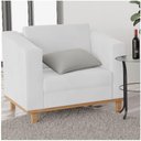 Ver mais imagens de Poltrona Decorativa Europa Suede Branco