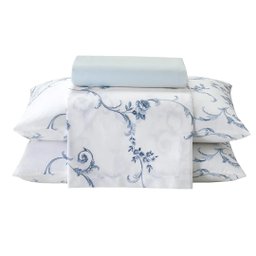 Jogo Cama King Döhler 180 Fios Premium Celeste - 1