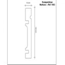 Ver imagem 3 de Kit 54m Linear Rodapé de MDF 10cm x 1,5cm x 240cm com Friso 1003 Branco Moldufama