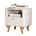 Ver imagem 3 de Mesa de Cabeceira Mesa de Cabeceira Slim Quarto Casal Solteiro Arumã MDF Design Moderno