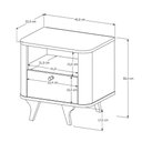 Ver imagem 5 de Mesa de Cabeceira Mesa de Cabeceira Slim Quarto Casal Solteiro Arumã MDF Design Moderno