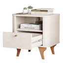 Ver imagem 4 de Mesa de Cabeceira Mesa de Cabeceira Slim Quarto Casal Solteiro Arumã MDF Design Moderno