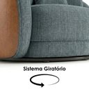 Ver mais imagens de Poltrona Decorativa Maya Base Giratoria Linho e Courino Tcs 718 Tcs 727 Moll
