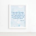 Ver imagem 1 de Quadro Frase Bíblica 1 Corintios 13:2 Moldura Branca 33x43cm
