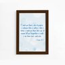 Quadro Frase Bíblica 1 Corintios 13:2 Moldura Marrom 33x43cm - 2