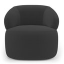 Ver imagem 6 de Poltrona Orgânica Giratória Living Glee Bouclê Grafite - Desk Design