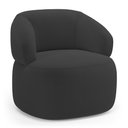 Ver imagem 1 de Poltrona Orgânica Giratória Living Glee Bouclê Grafite - Desk Design