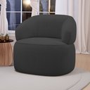 Ver imagem 2 de Poltrona Orgânica Giratória Living Glee Bouclê Grafite - Desk Design