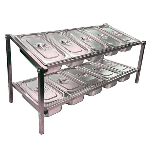 Porta Condimento Tubular Imeca para 10 Gn