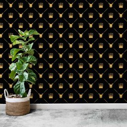 Papel de Parede Coroa e Escudo Arte Destaque 3,50 Metros - 2