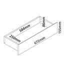 Ver imagem 4 de Rack com Painel para TV até 90 Polegadas Ripado com LED e 3 Gavetas 100% MDF 250CMX280CM Marrom