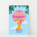 Ver imagem 1 de Placa Decorativa Infantil Girafa e Balão 30x40cm