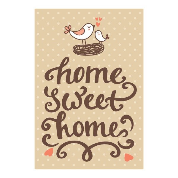 Placa Decorativa Frase Home Sweet Home 30x40cm - 2