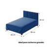 Cama Box para Pet 80cm em Suede - 6