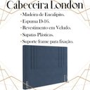 Ver imagem 3 de Cabeceira Queen 158 cm London Veludo Azul Soon
