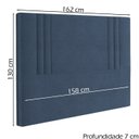Ver imagem 4 de Cabeceira Queen 158 cm London Veludo Azul Soon