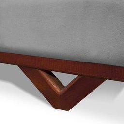 Sofá Cama Estoril 1,90m Suede Velut - King House - 6