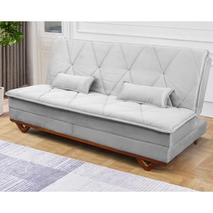 Sofá Cama Estoril 1,90m Suede Velut - King House