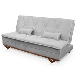 Sofá Cama Estoril 1,90m Suede Velut - King House - 8