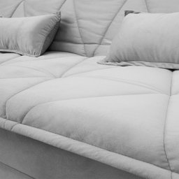 Sofá Cama Estoril 1,90m Suede Velut - King House - 4