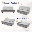 Ver mais imagens de Sofá Cama Estoril 1,90m Suede Velut - King House