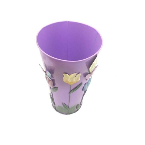 Vaso Jardim Varanda Borboleta Flor de Ferro Lilas (sybo-g7)
