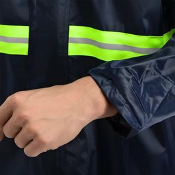 Capa de Chuva Impermeável Conjunto Touca Viseira Tamanho M - 4