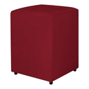Ver imagem 2 de Puff Quadrado Tecido Suede Premium Vermelho - Fri Varejo