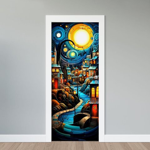Adesivo de Porta - Cidade Mágica
