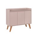 Ver imagem 6 de Aparador Buffet 90cm Retro MDF Rosa Madri - On Móveis