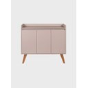 Ver imagem 2 de Aparador Buffet 90cm Retro Mdf Rosa Madri - On Móveis