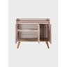 Aparador Buffet 90cm Retro Mdf Rosa Madri - On Móveis - 4